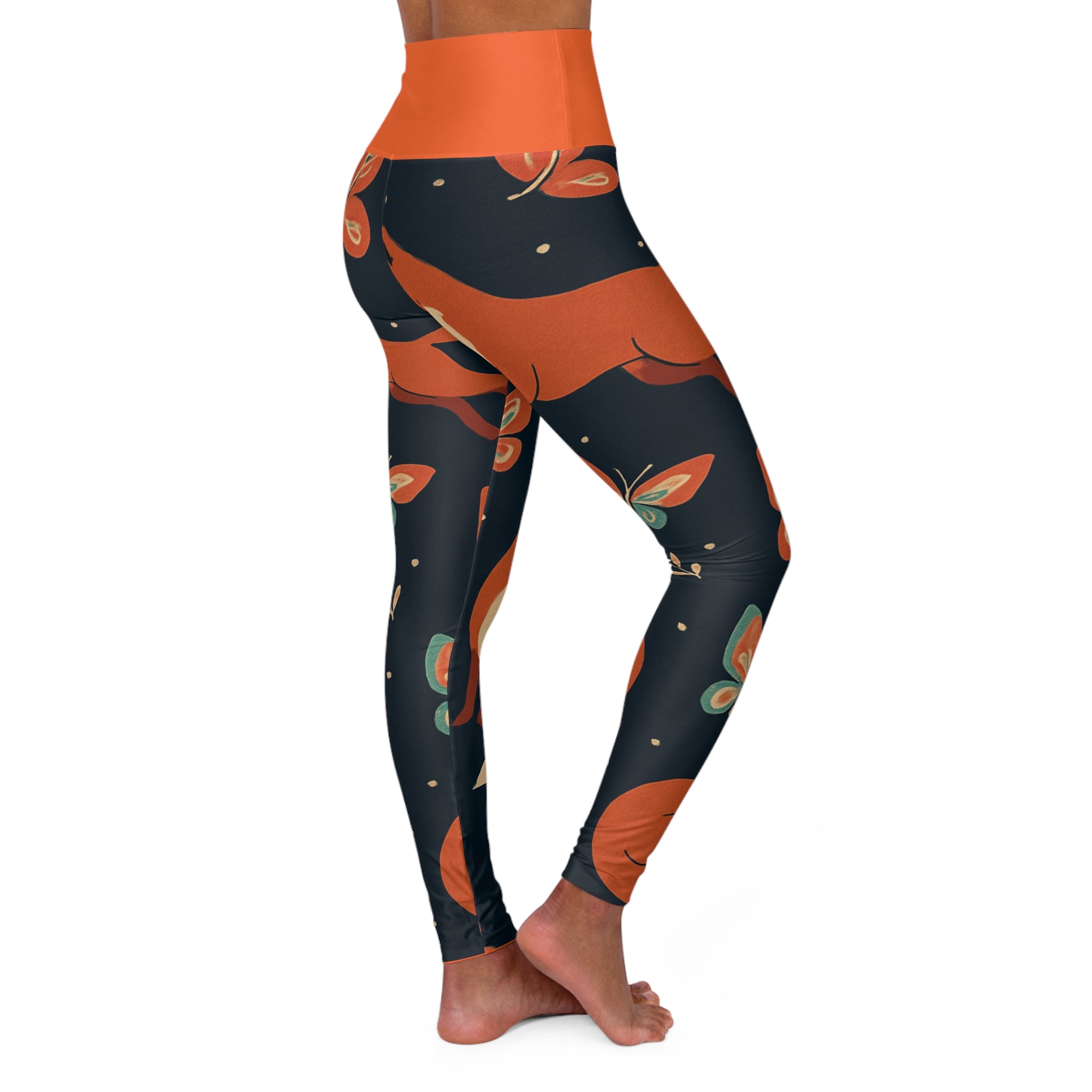 Whimsical Forest High Waisted Yoga Leggings